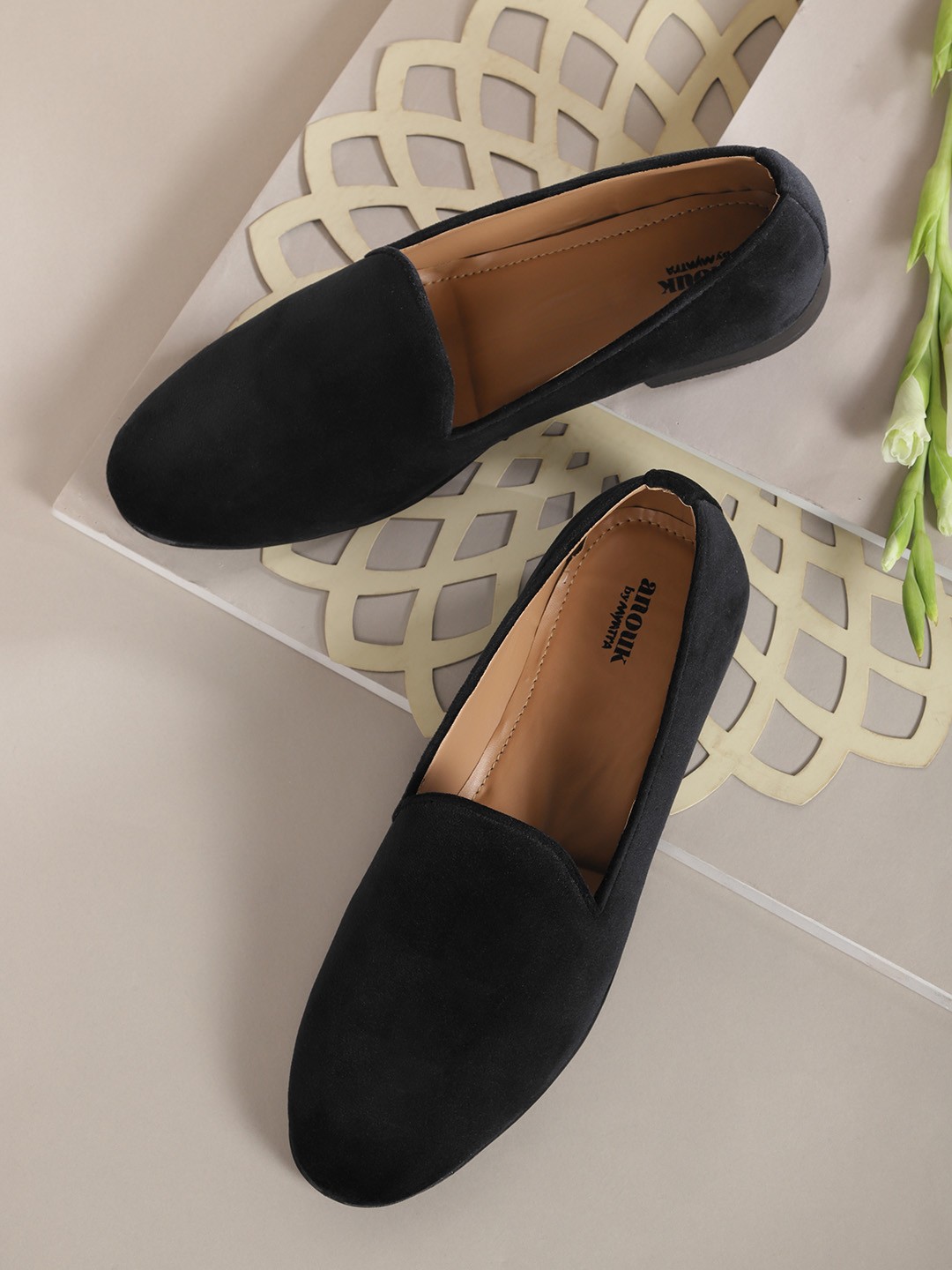 

Anouk Men Black Loafers