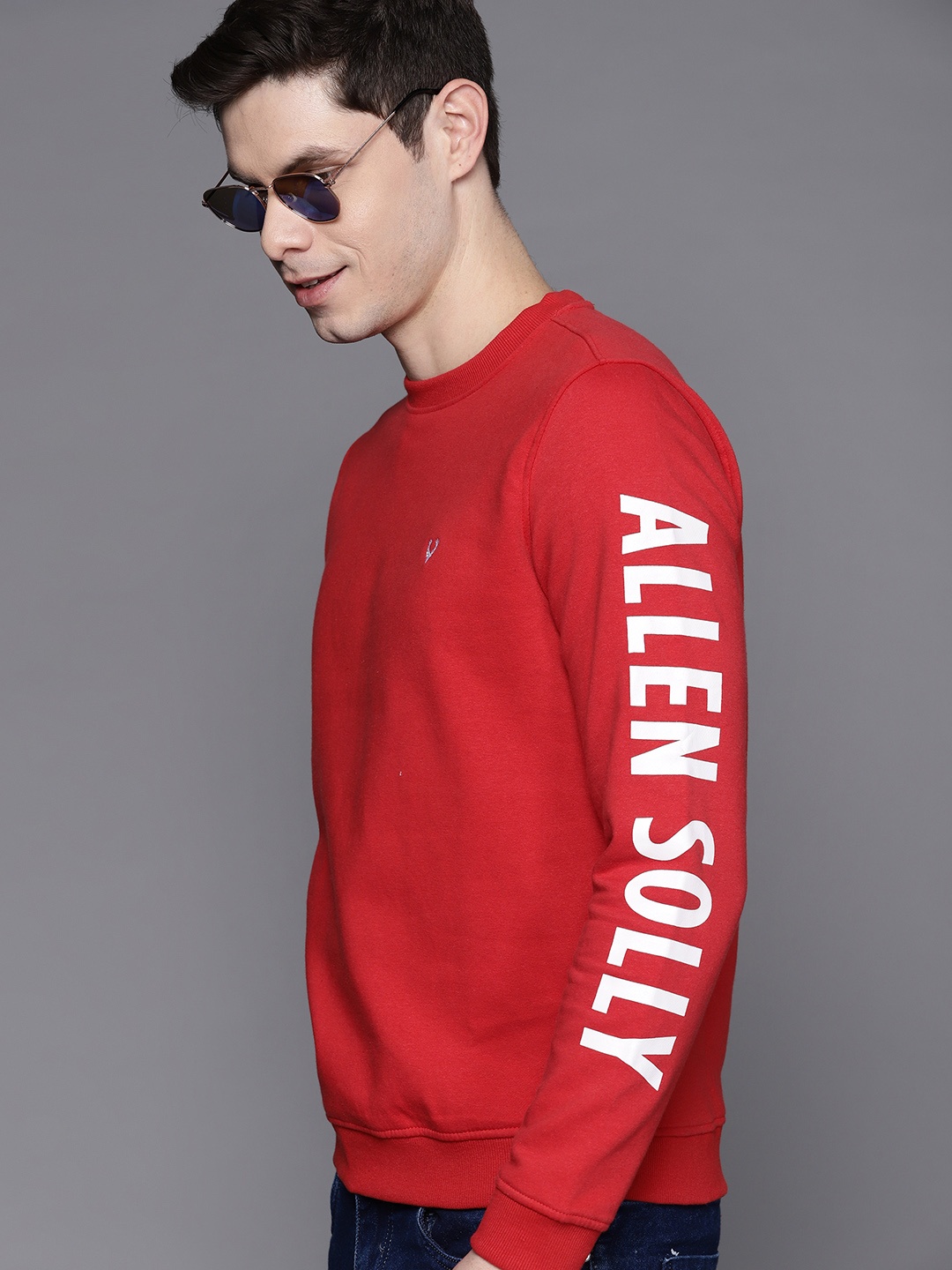 

Allen Solly Men Red Sweatshirt