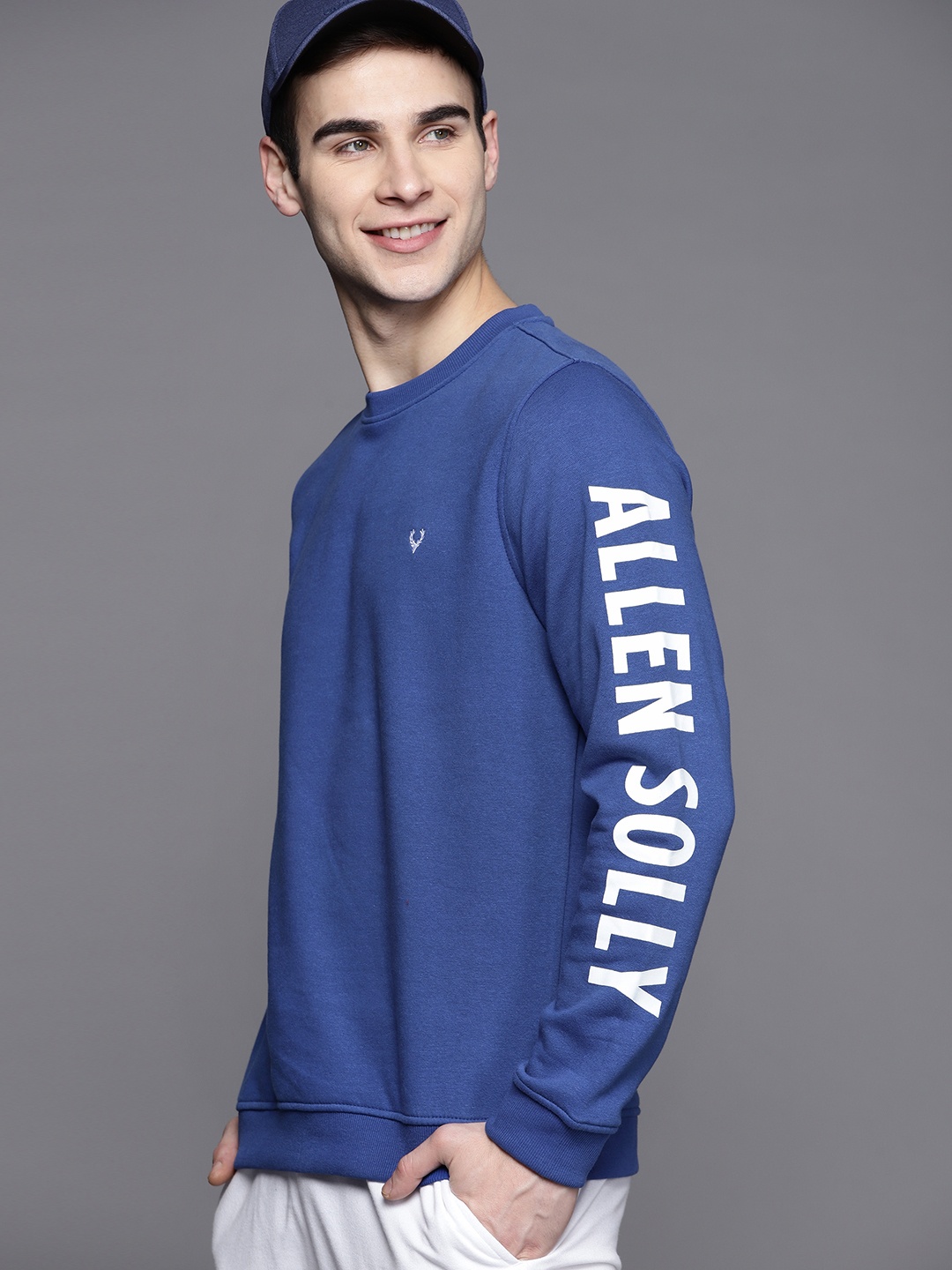 

Allen Solly Men Blue Sweatshirt