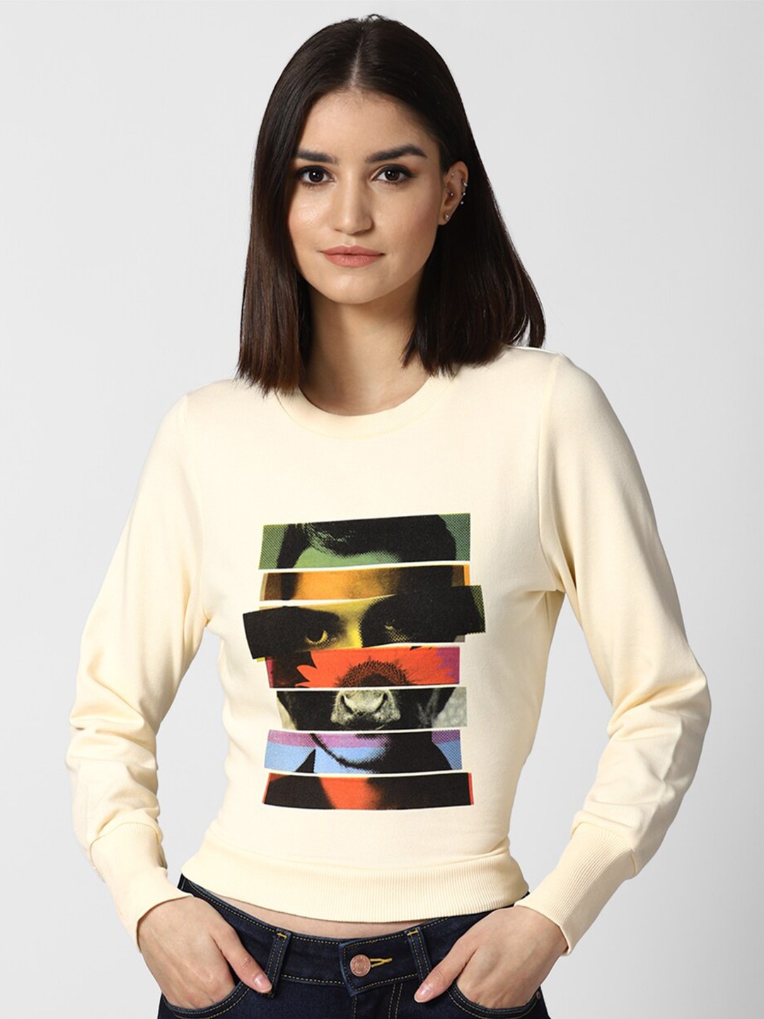 

FOREVER 21 Yellow Regular Crop Top
