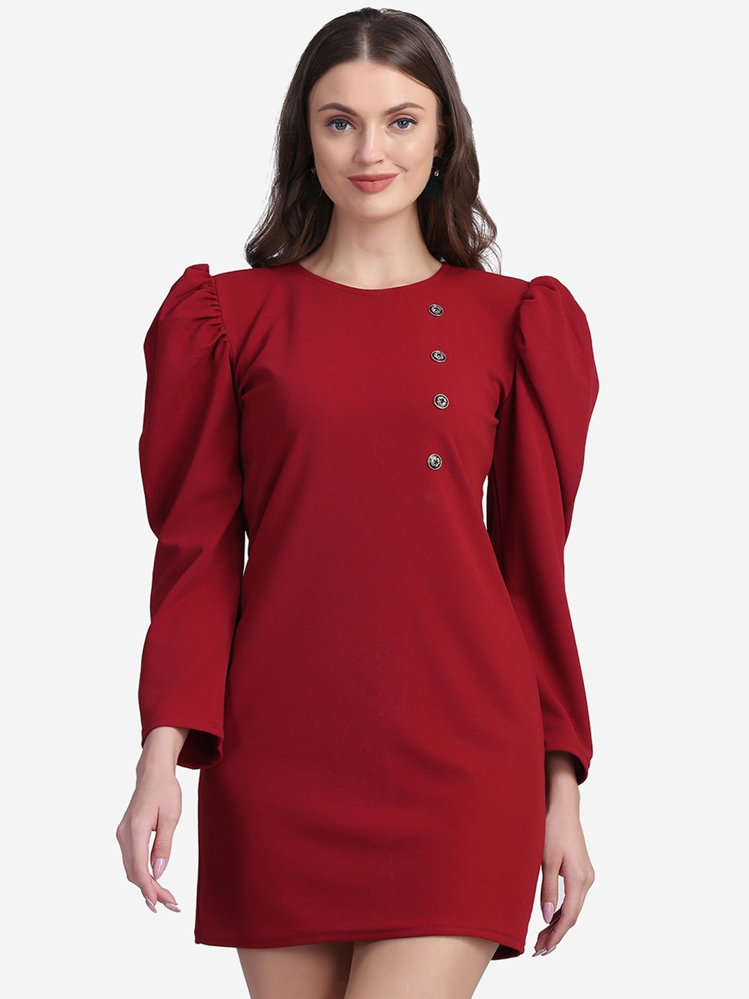 

Sugathari Maroon Bodycon