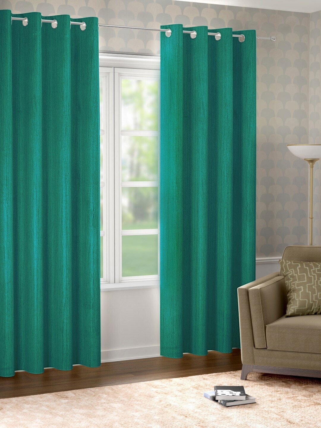 

Raymond Home Green Door Curtain