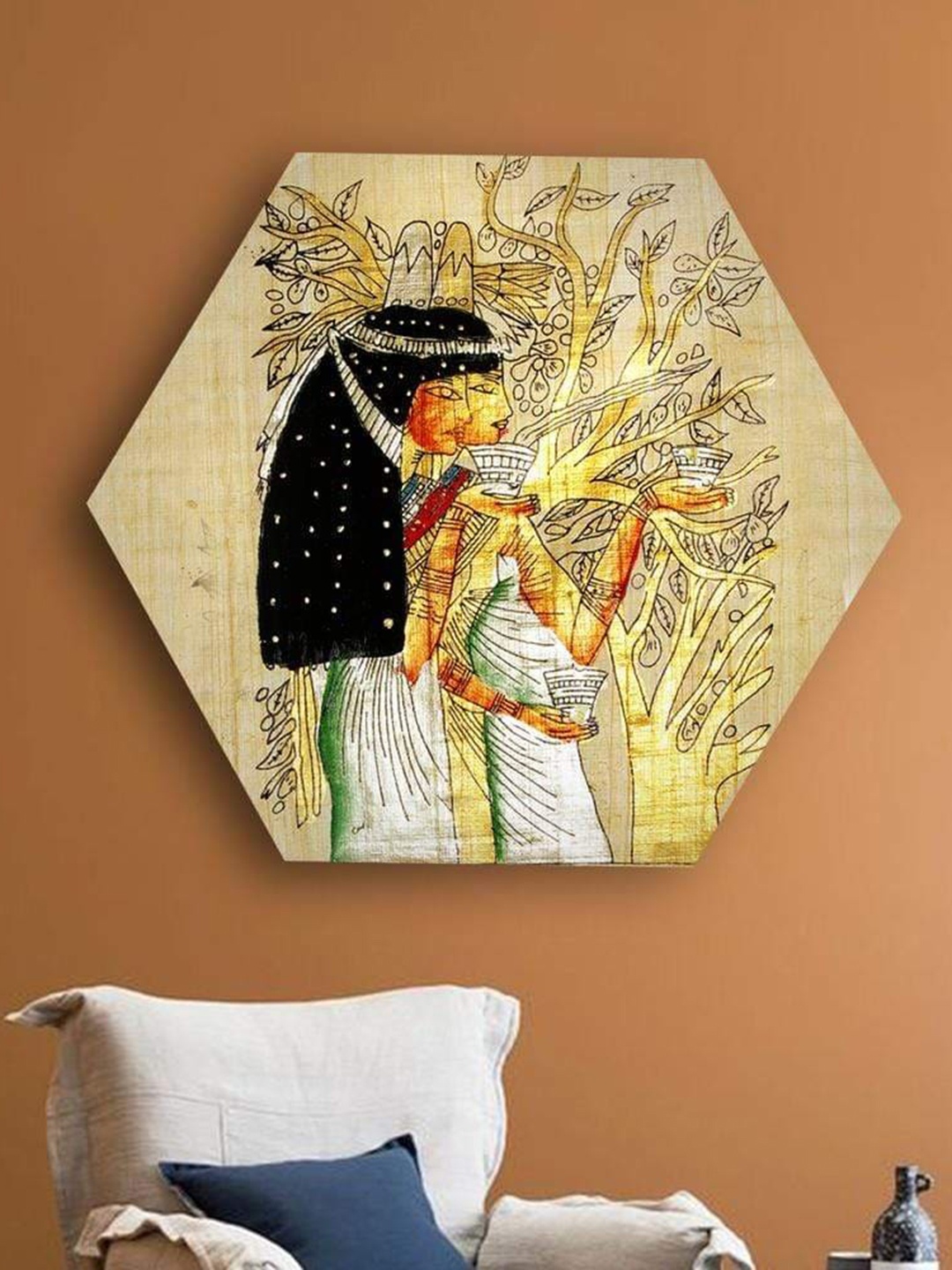 

THE ARTMENT Life of Pharaohs Multi Hexagonal Canvas Matte Finish