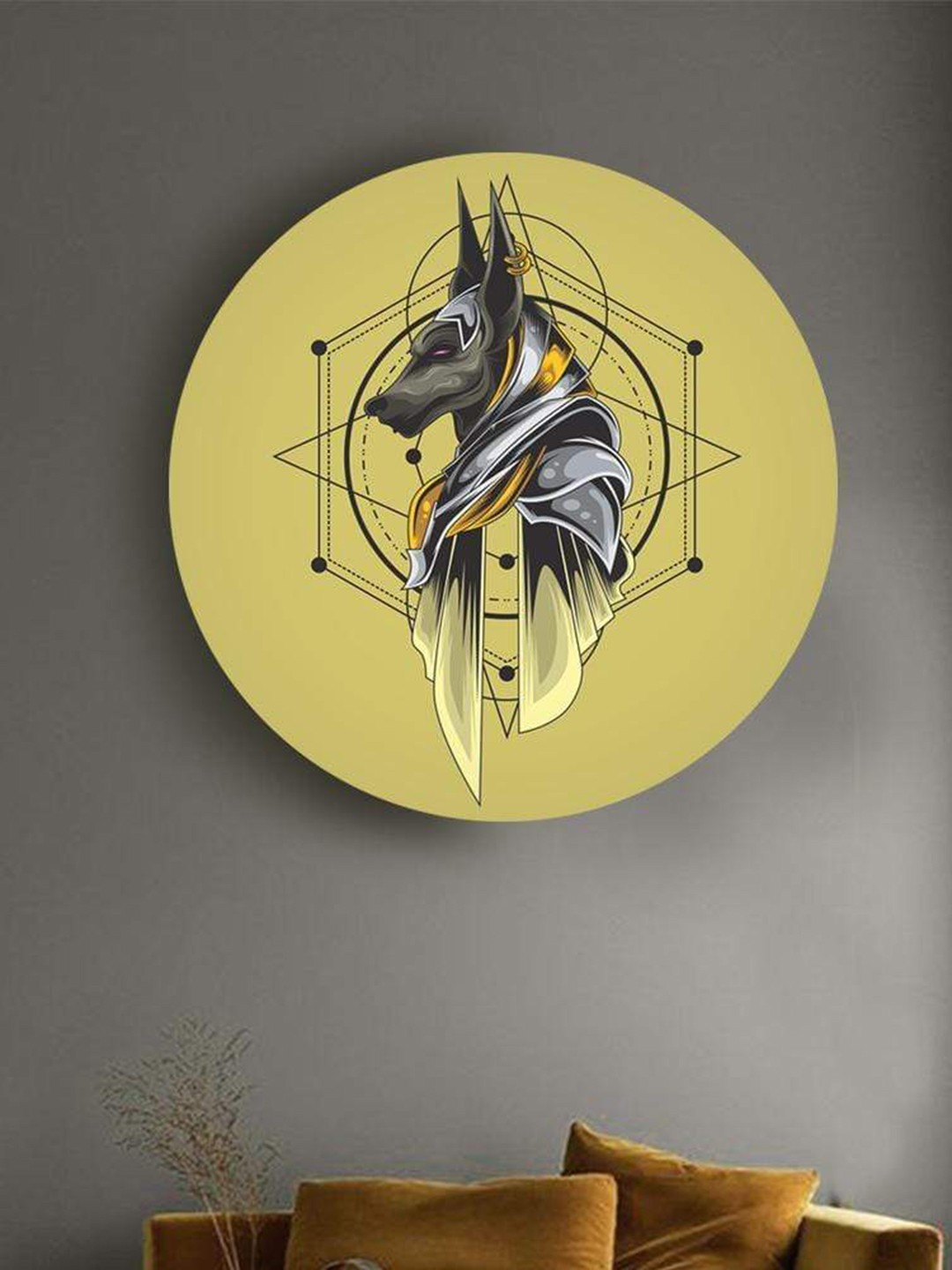 

THE ARTMENT Multicoloured Power of Anubis Canvas, Multi