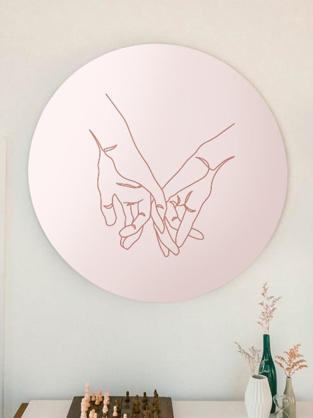 

THE ARTMENT Peach Our Loving Hands Matte Finish Canvas
