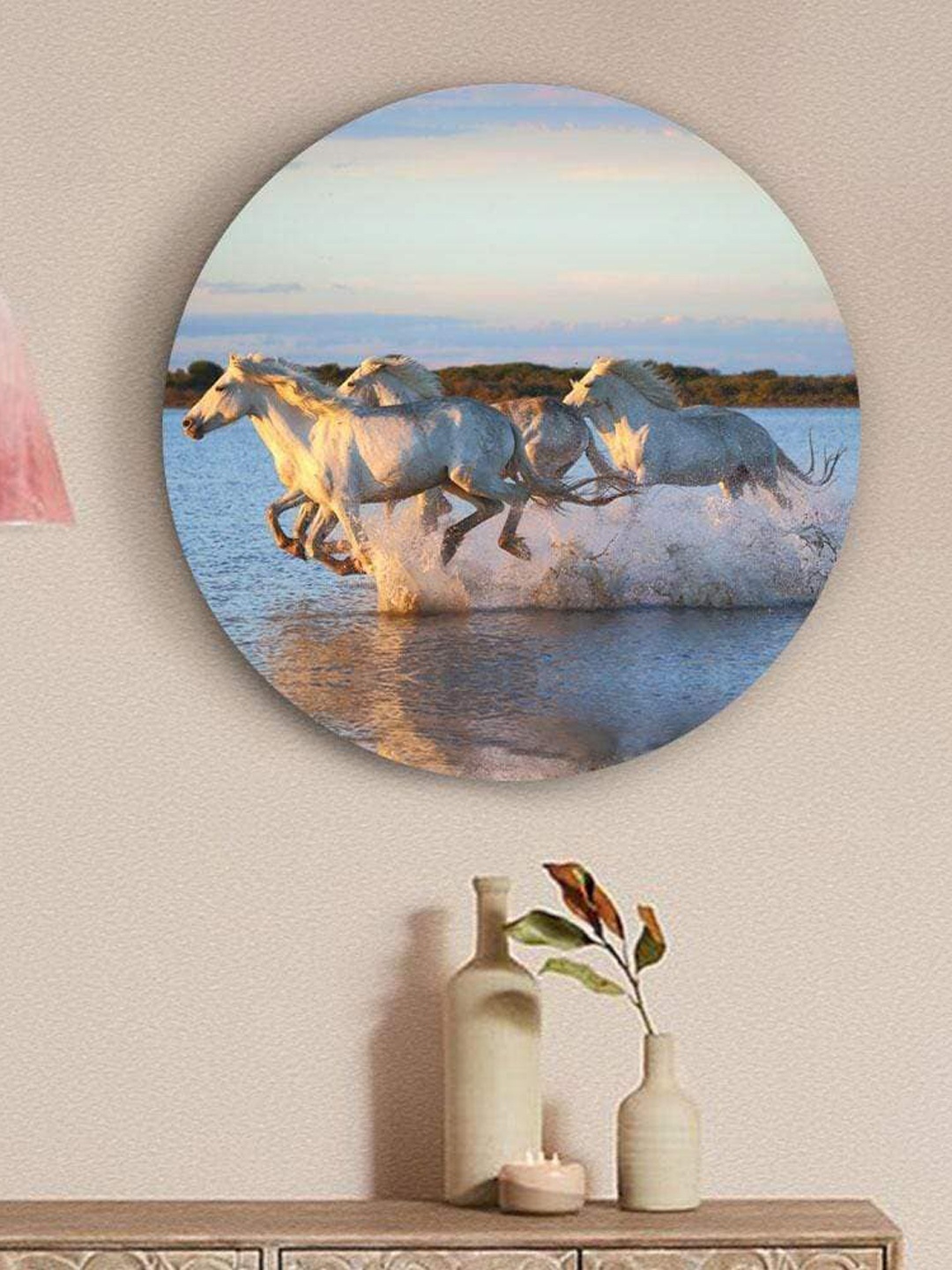 

THE ARTMENT Free Speeding Horses Matte Finish Canvas, Multi
