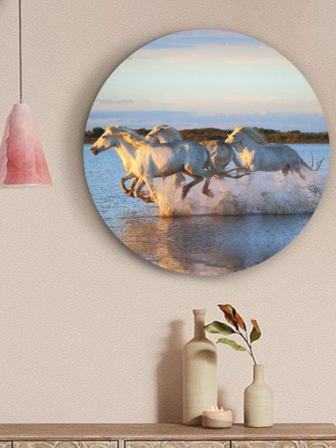 

THE ARTMENT Free Speeding Horses Matte Finish Canvas Wall Art, Multi