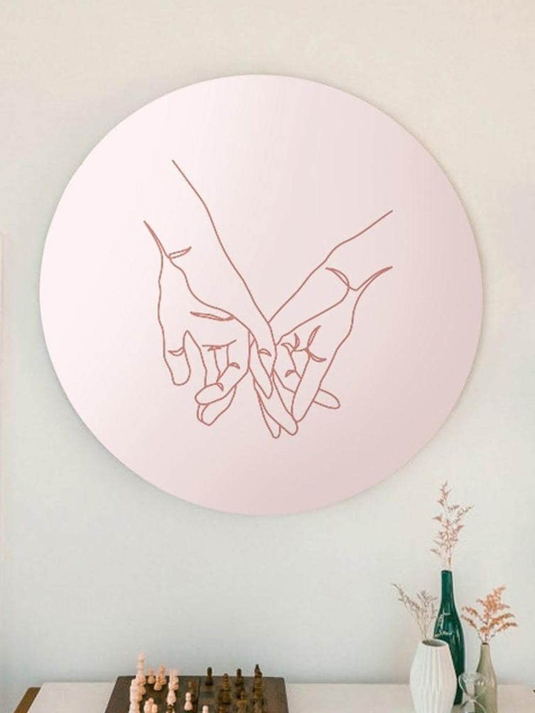 

THE ARTMENT Peach Our Loving Hands Canvas Matte Finish- Medium