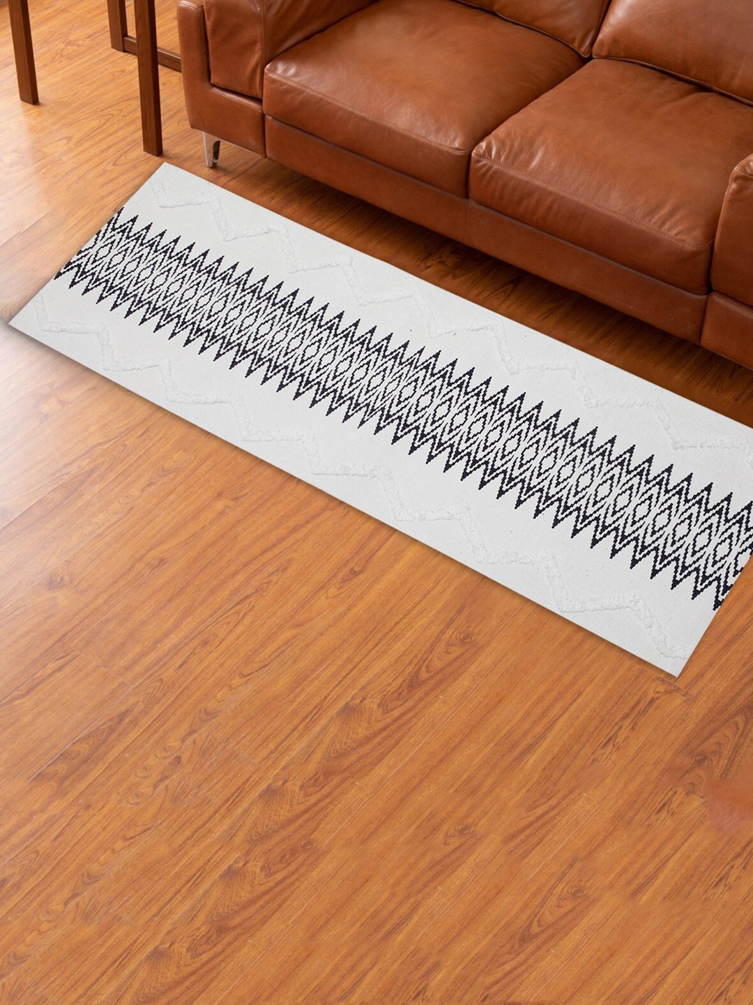 

Home Centre Printed Cotton Floor Mats, White