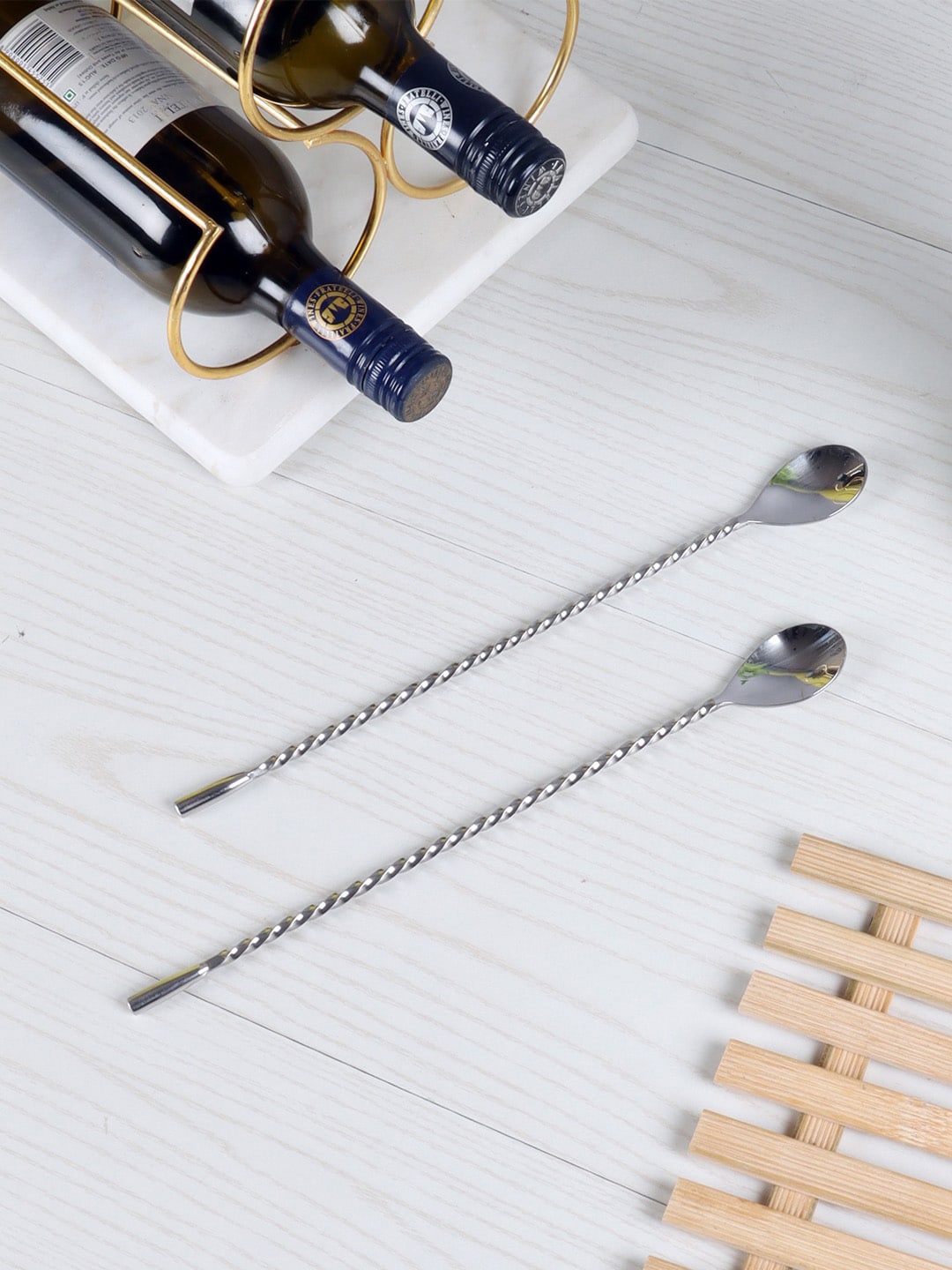 

NikkisPride Teardrop Set of 2 Stainless Steel Bar Spoon