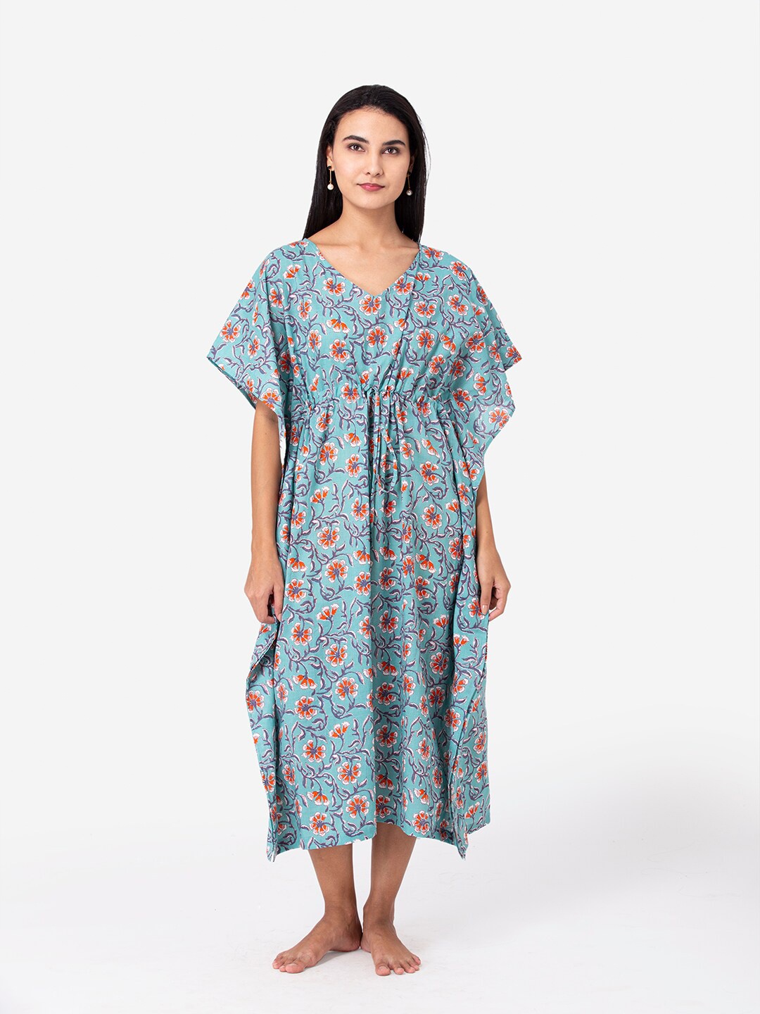 

ETC Blue Printed Maxi Nightdress