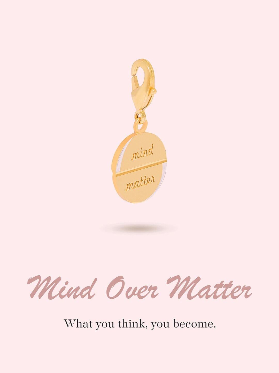 

March by FableStreet Gold-Plated Mind Over Matter Charm Pendant