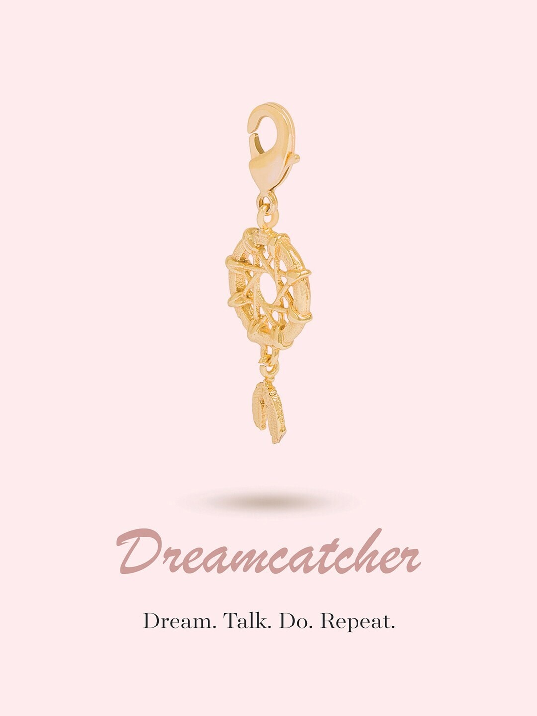 

March by FableStreet 20 KT Gold & Silver-Plated Charm With Chain