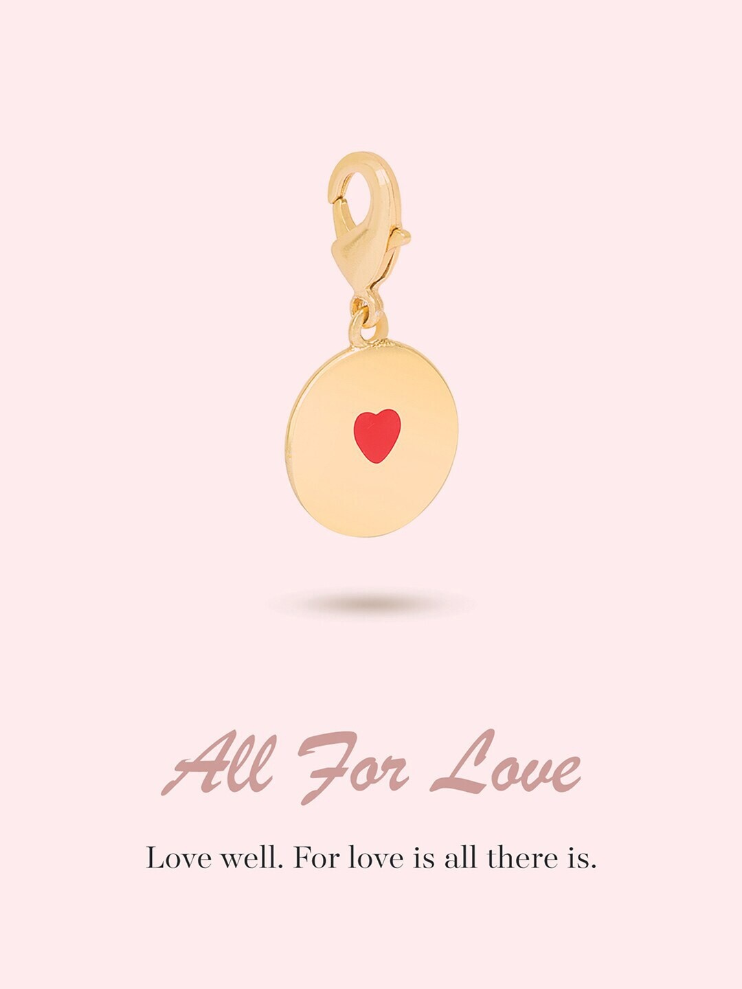 

March by FableStreet 20 KT Gold-Plated Charm Pendant With Chain