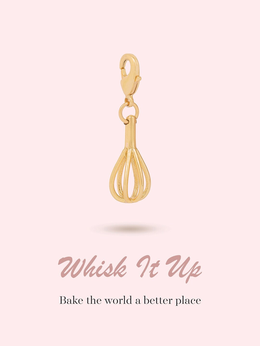 

March by FableStreet 20K Gold-Plated Whisk It Up Charm Pendant