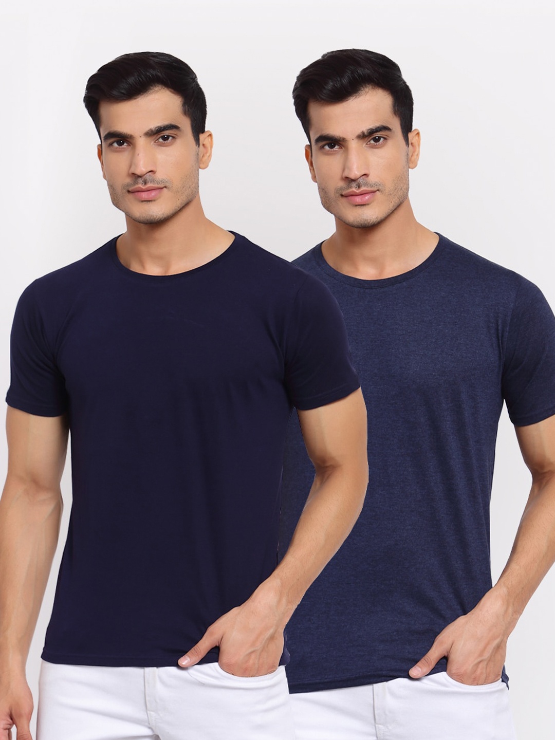 

FERANOID Men Navy Blue 2 T-shirt