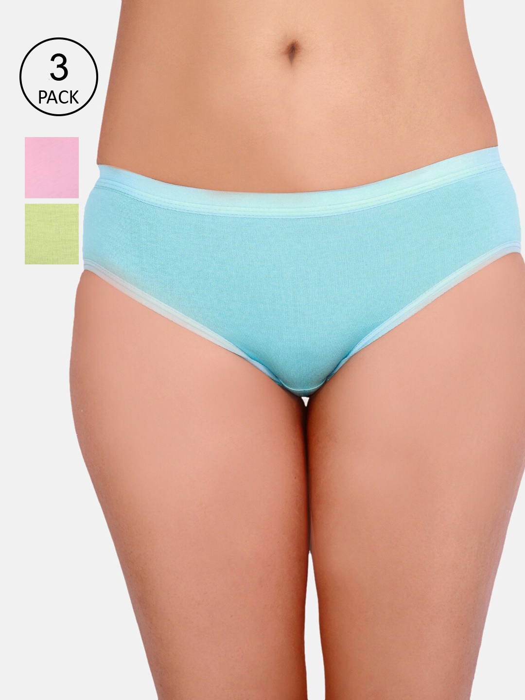 

DressBerry Women Pack Of 3 Assorted Hipster Briefs DB-SD-3PP-HP7