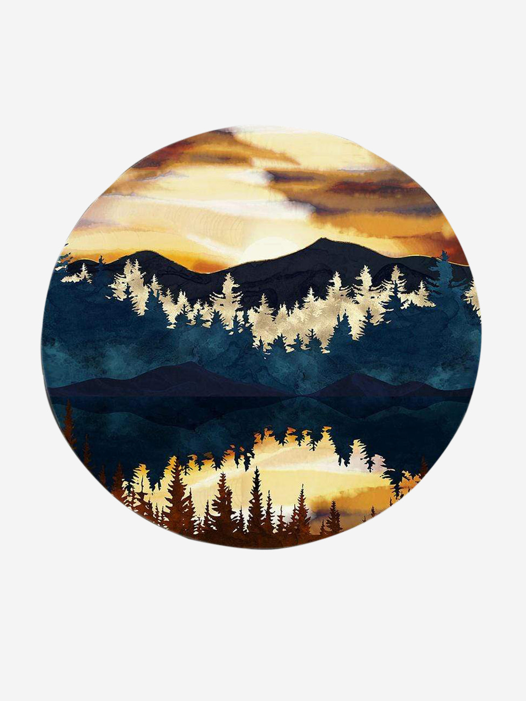 

THE ARTMENT Multi Autumn Evenings Canvas With Matte Finish- (Small)