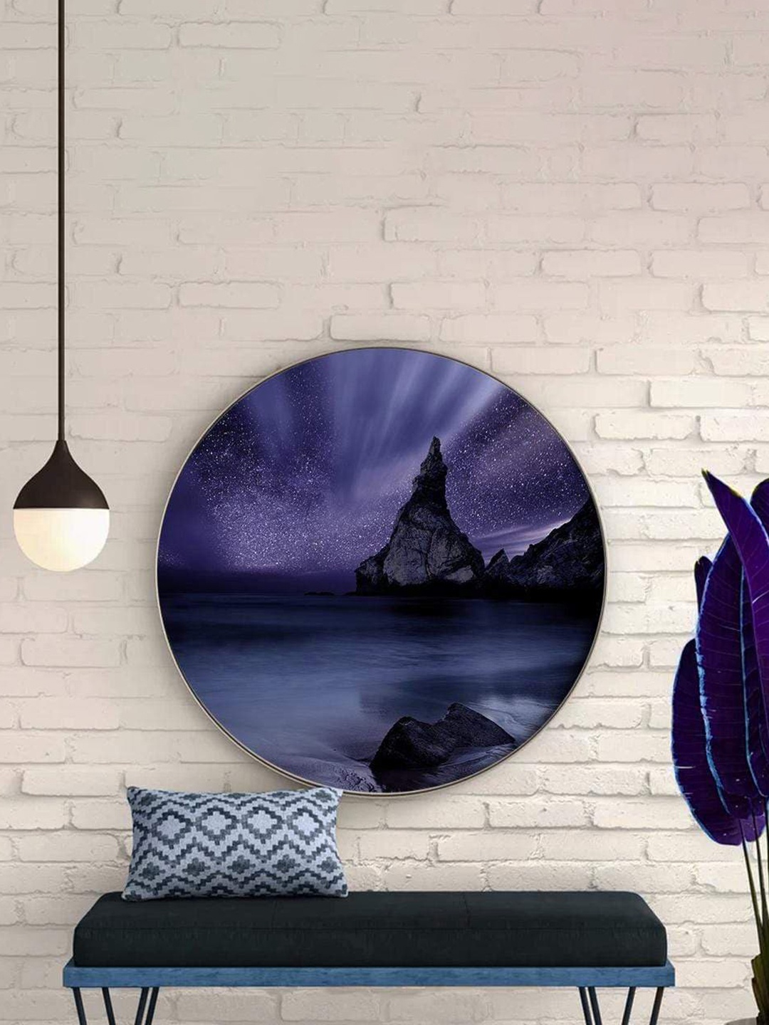 

THE ARTMENT Blue Lilac Night Canvas Wall Art