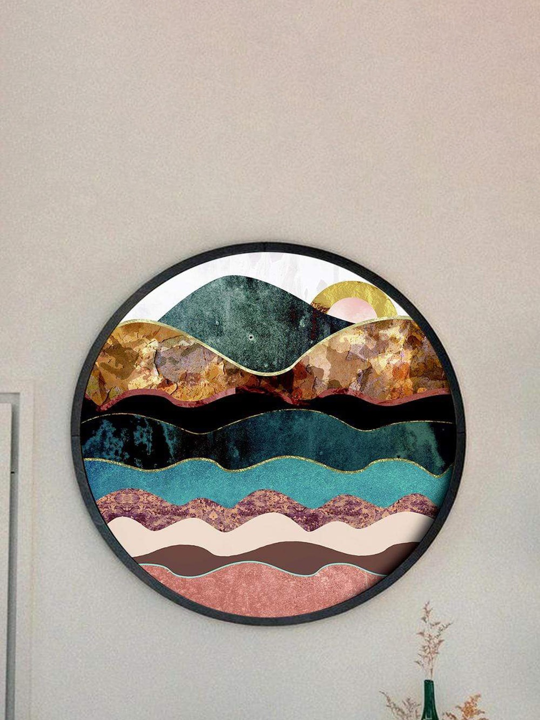 

THE ARTMENT Color Tide Matte Finish Canvas Wall Art, Multi