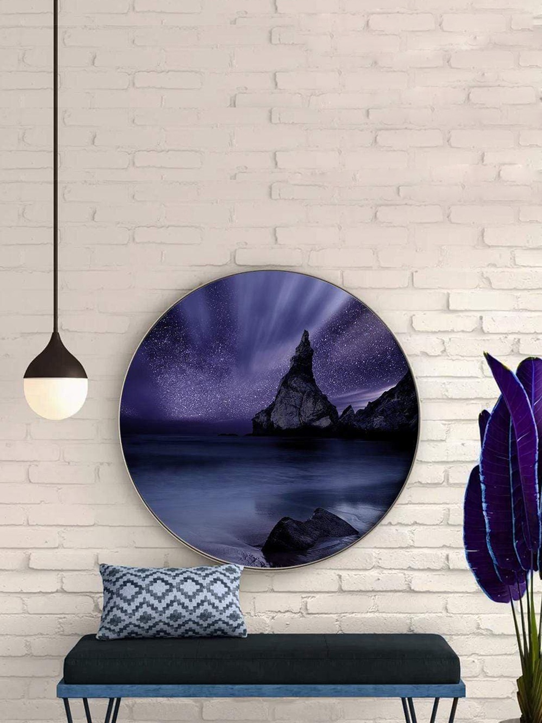 

THE ARTMENT Blue Lilac Night Canvas Wall Art