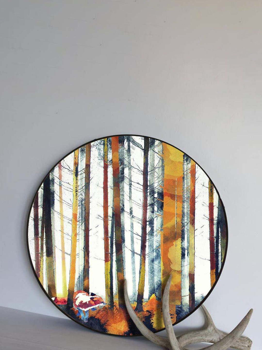 

THE ARTMENT Into the Woods Canvas Matte Finish Wall Art, Multi