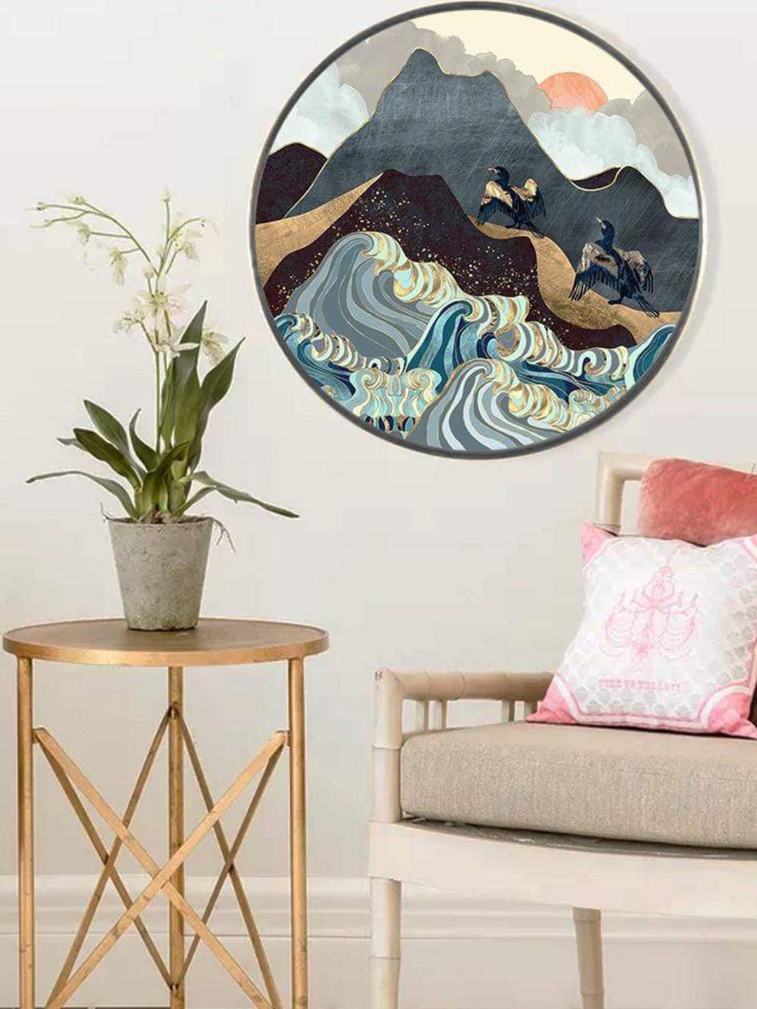 

THE ARTMENT Color Tide Matte Finish Canvas-Large, Multi