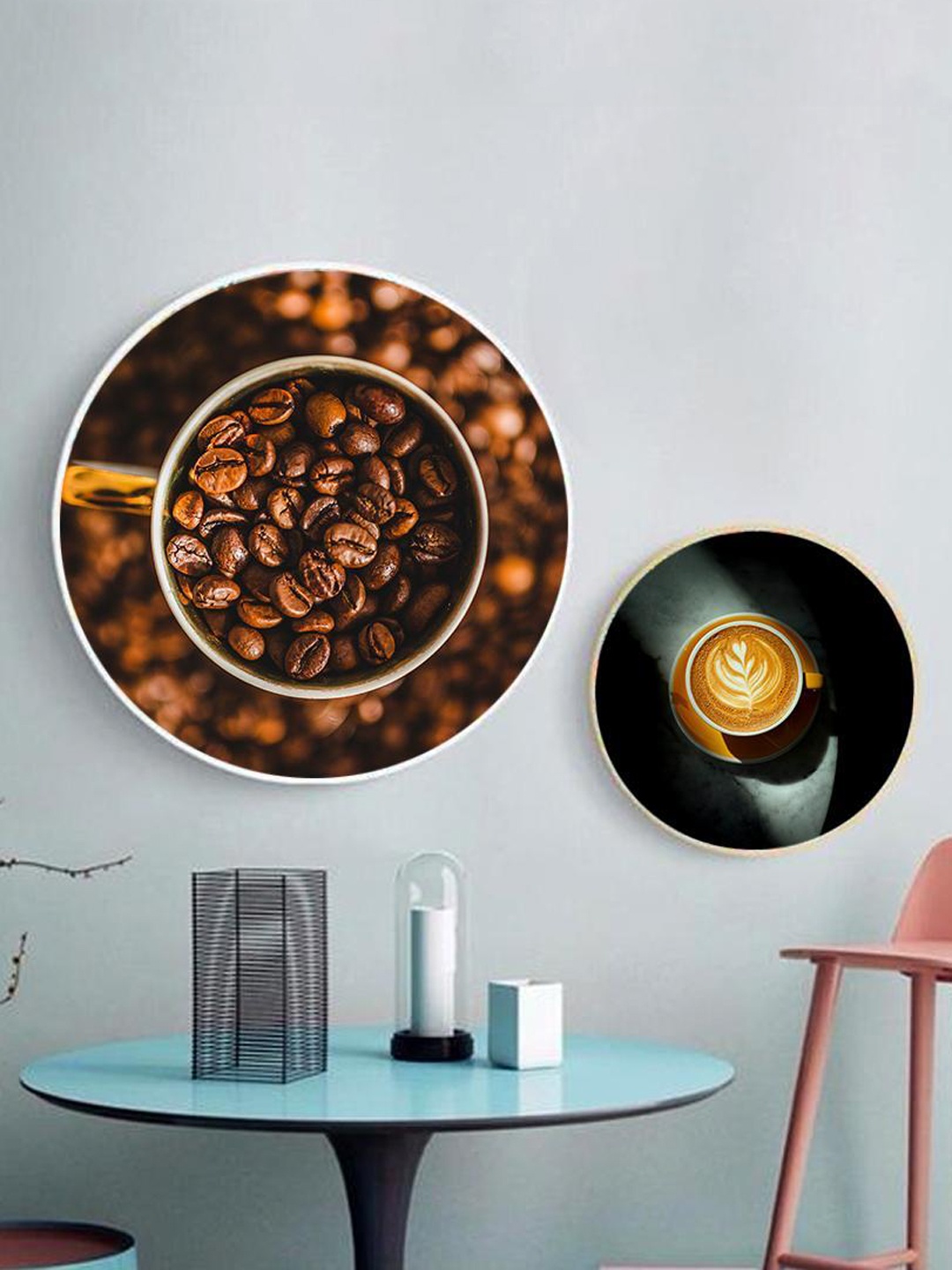 

THE ARTMENT Set Of 2 Multicoloured The Coffee Story Canvas, Multi