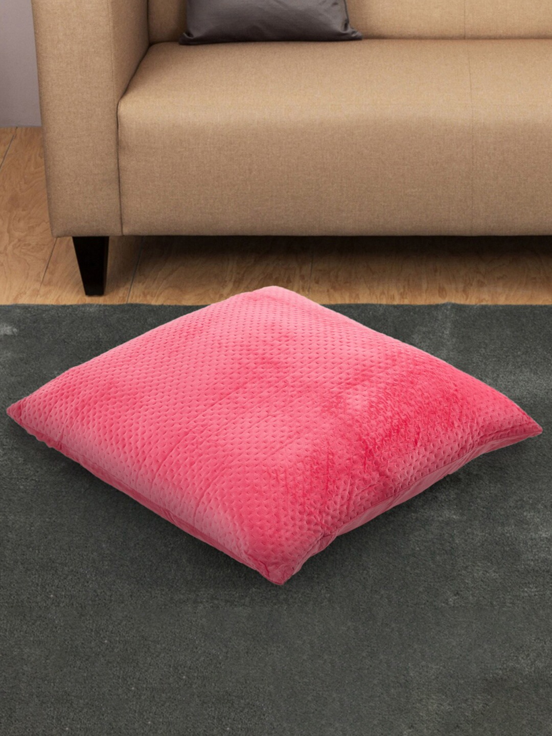 

Home Centre Fuchsia Textured Square Cushion Covers