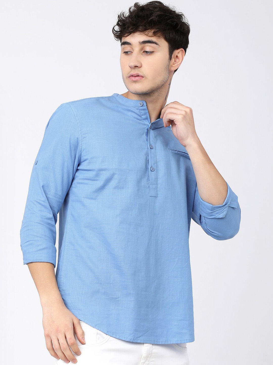 

KETCH Men Slim Fit Opaque Casual Shirt, Blue
