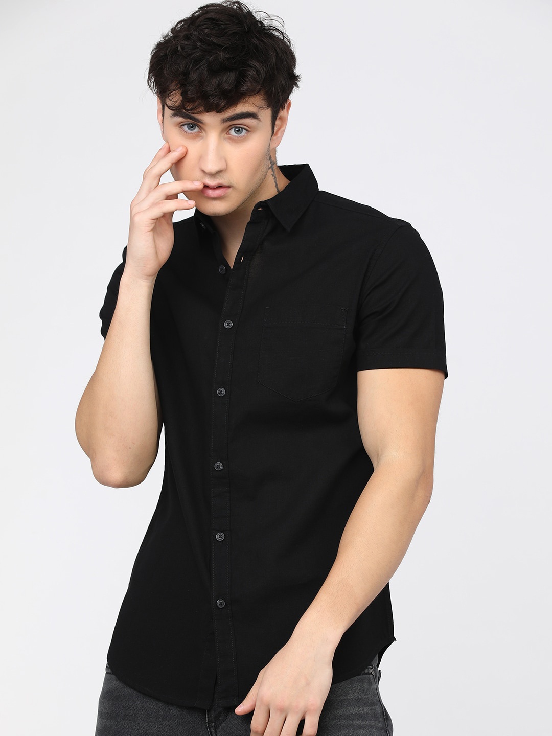 

KETCH Men Black Slim Fit Casual Shirt