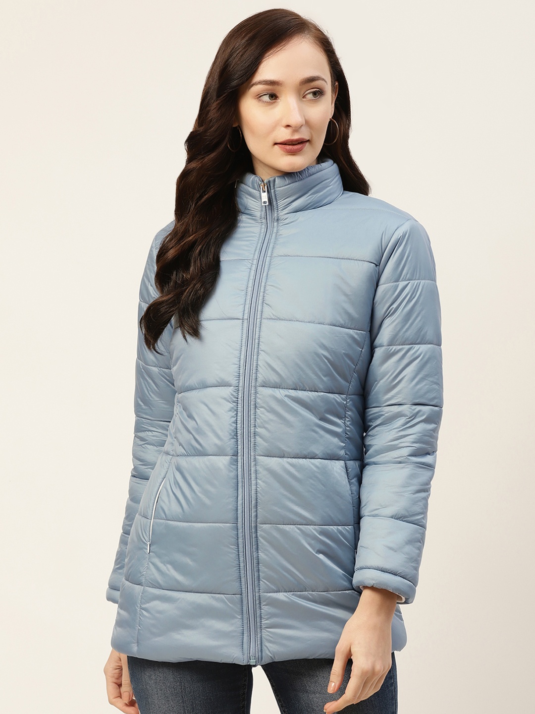 

Okane Women Blue Padded Jacket