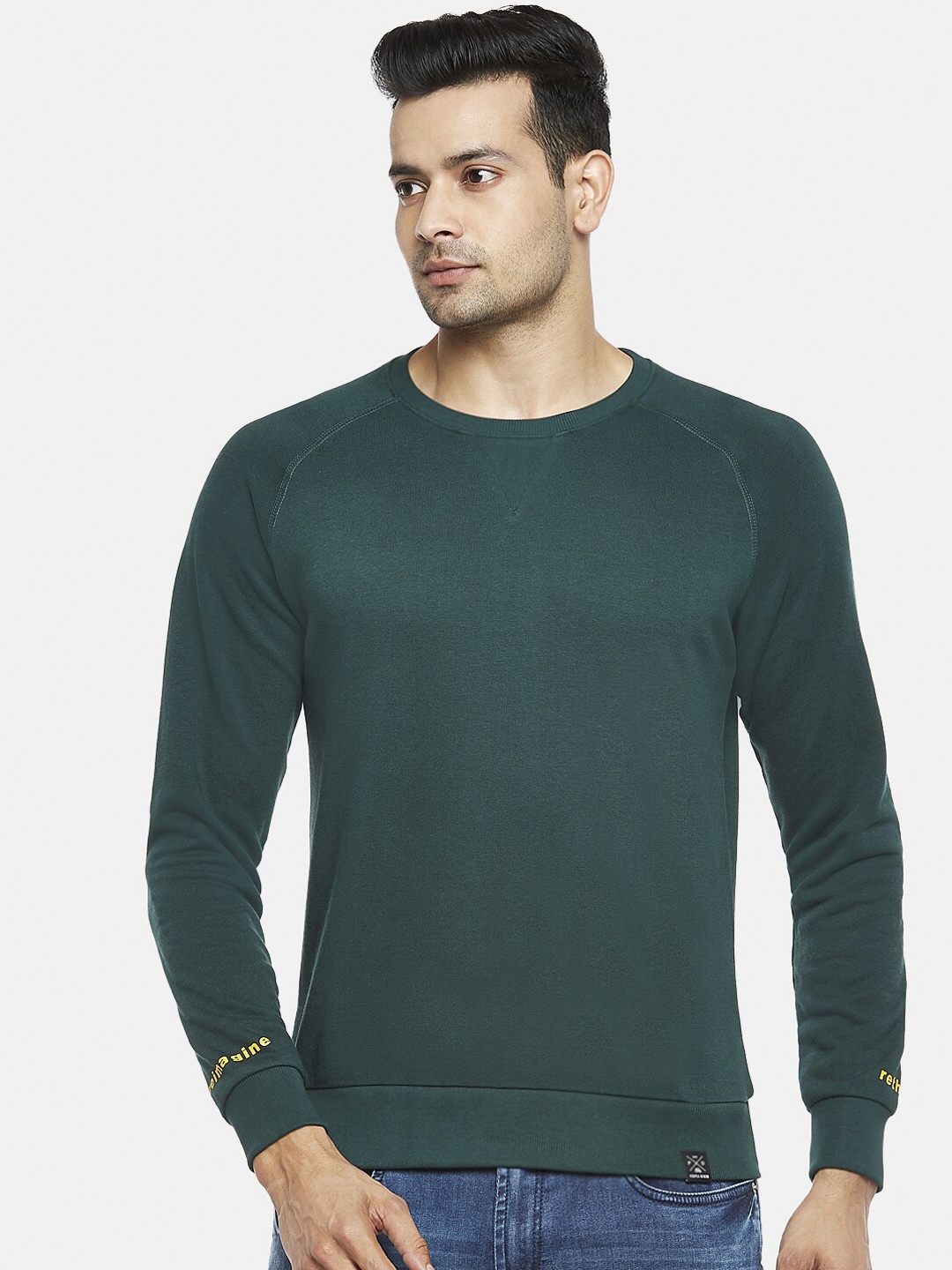 

People Men Green Sweatshirt