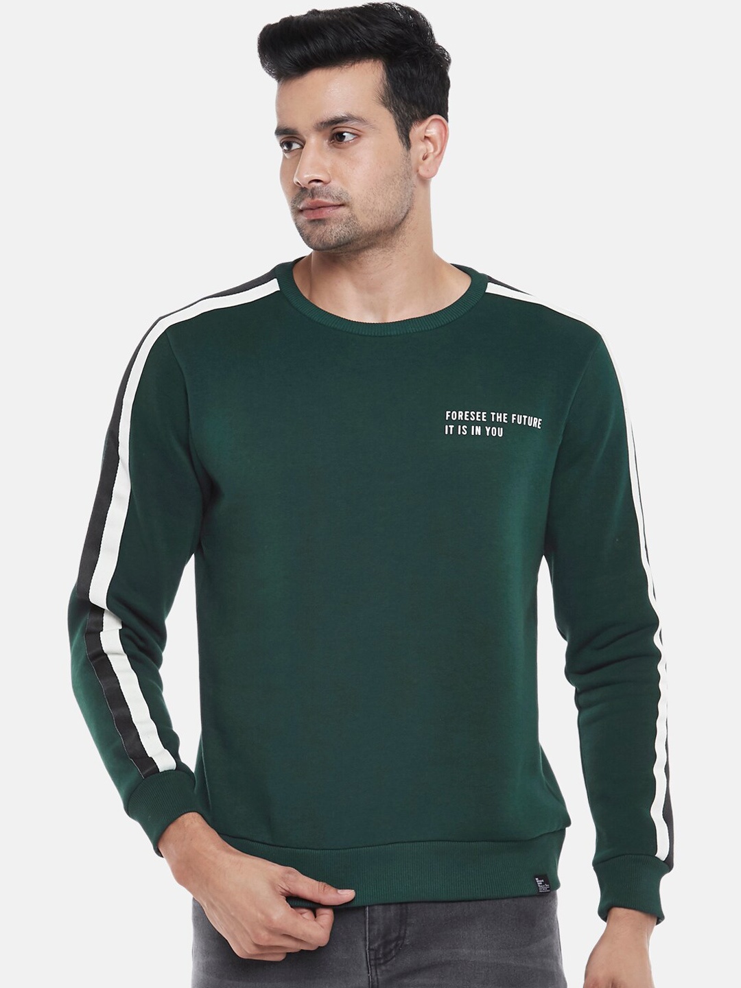 

People Men Green Sweatshirt