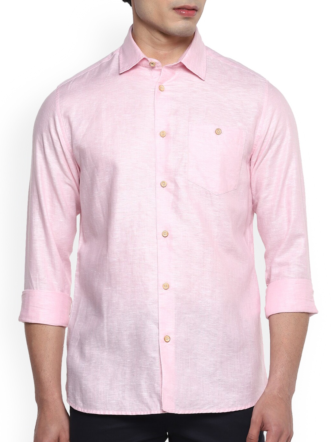 

Ted Baker Men Pink Opaque Casual Shirt