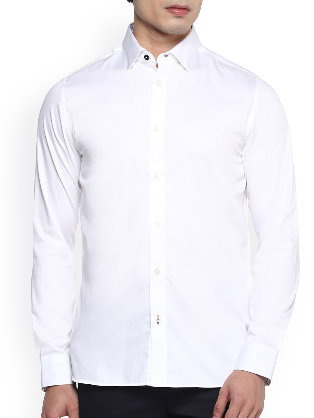 

Ted Baker Men White Opaque Casual Shirt