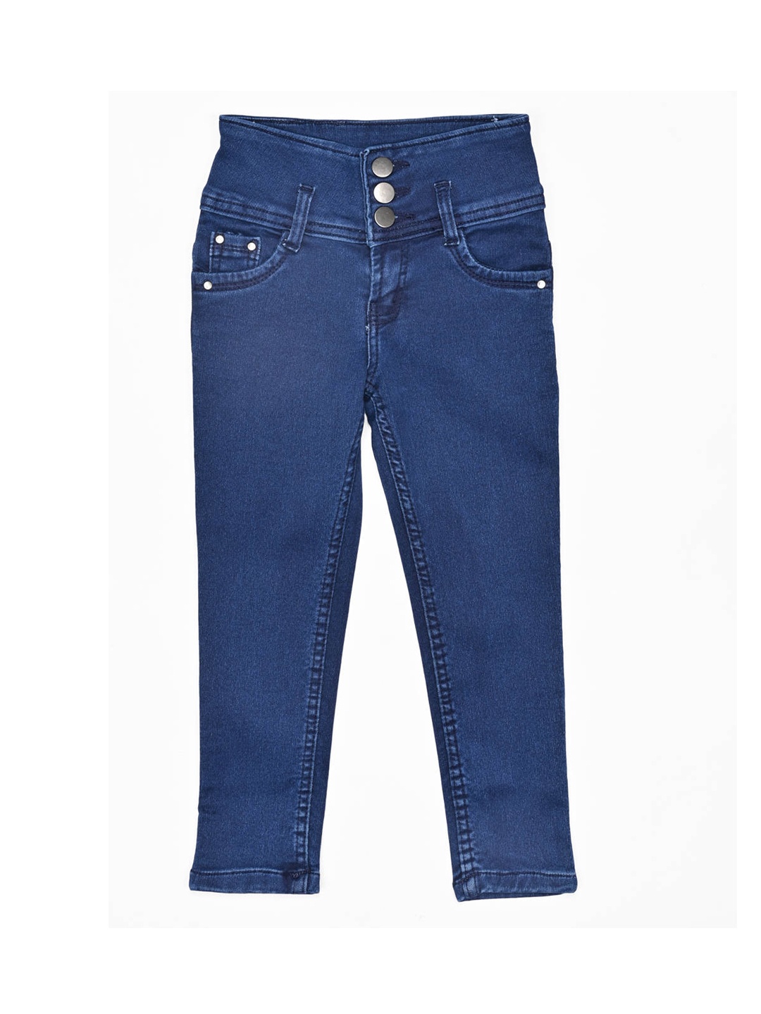 

ZOLA Girls Blue Slim Fit High-Rise Jeans