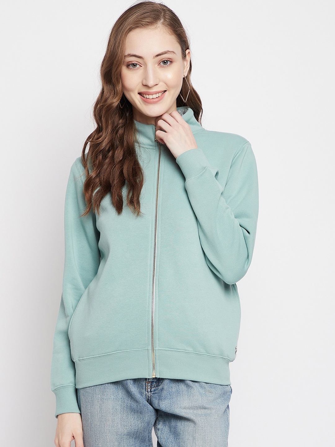 

Madame Women Green Sweatshirt