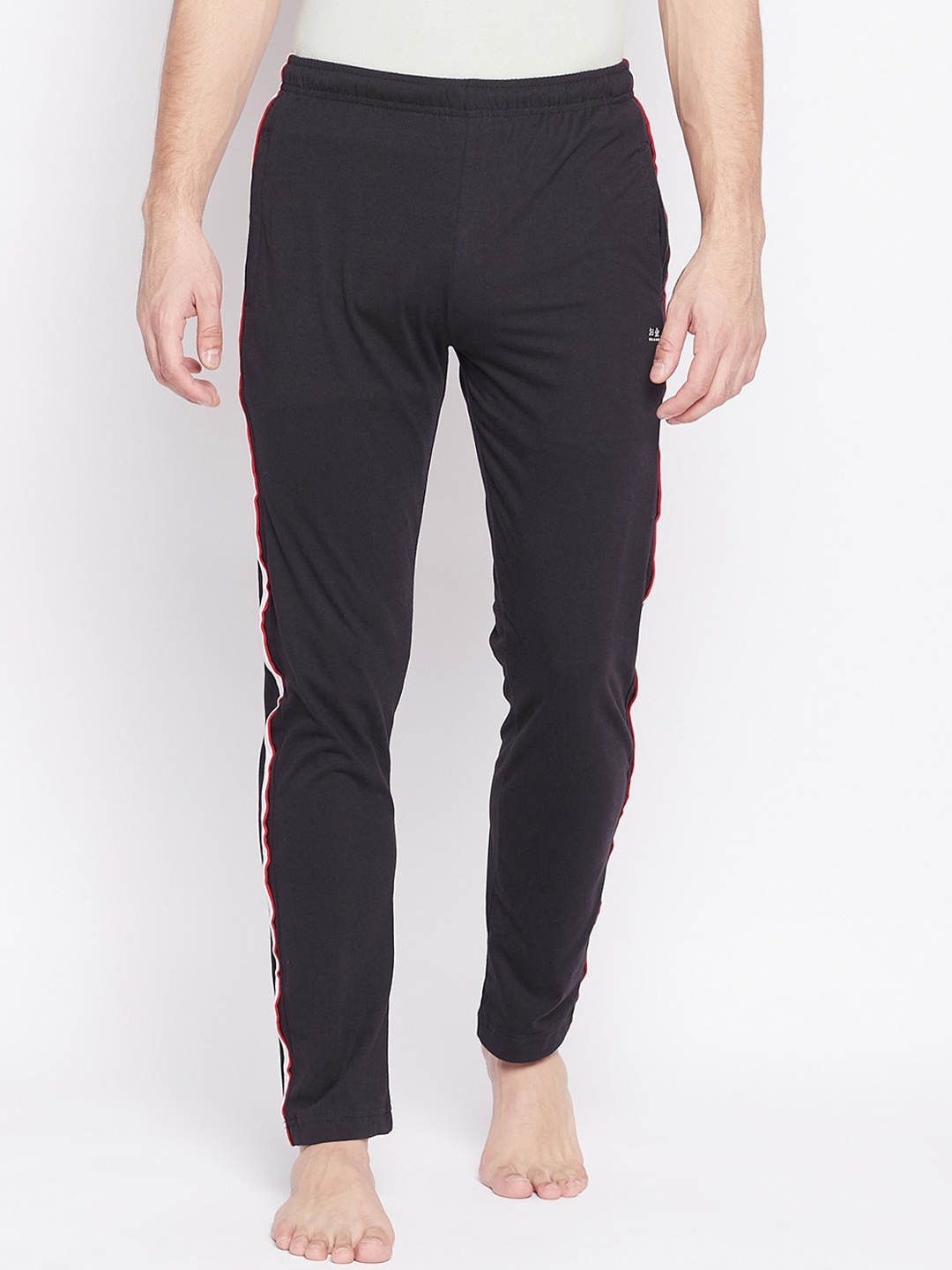 

Okane Men Black Solid Lounge Pants