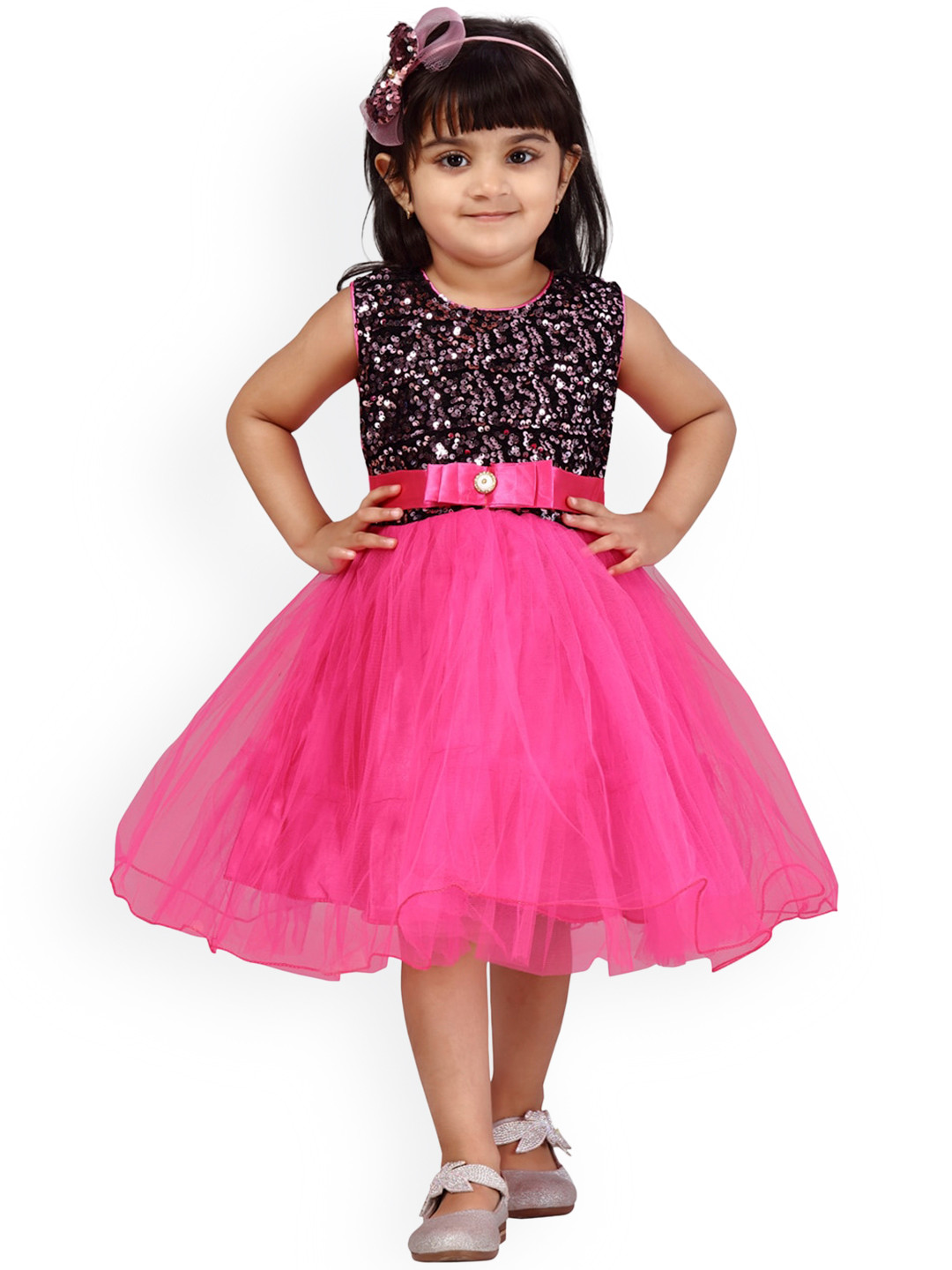 

Aarika Black Embellished Net Dress