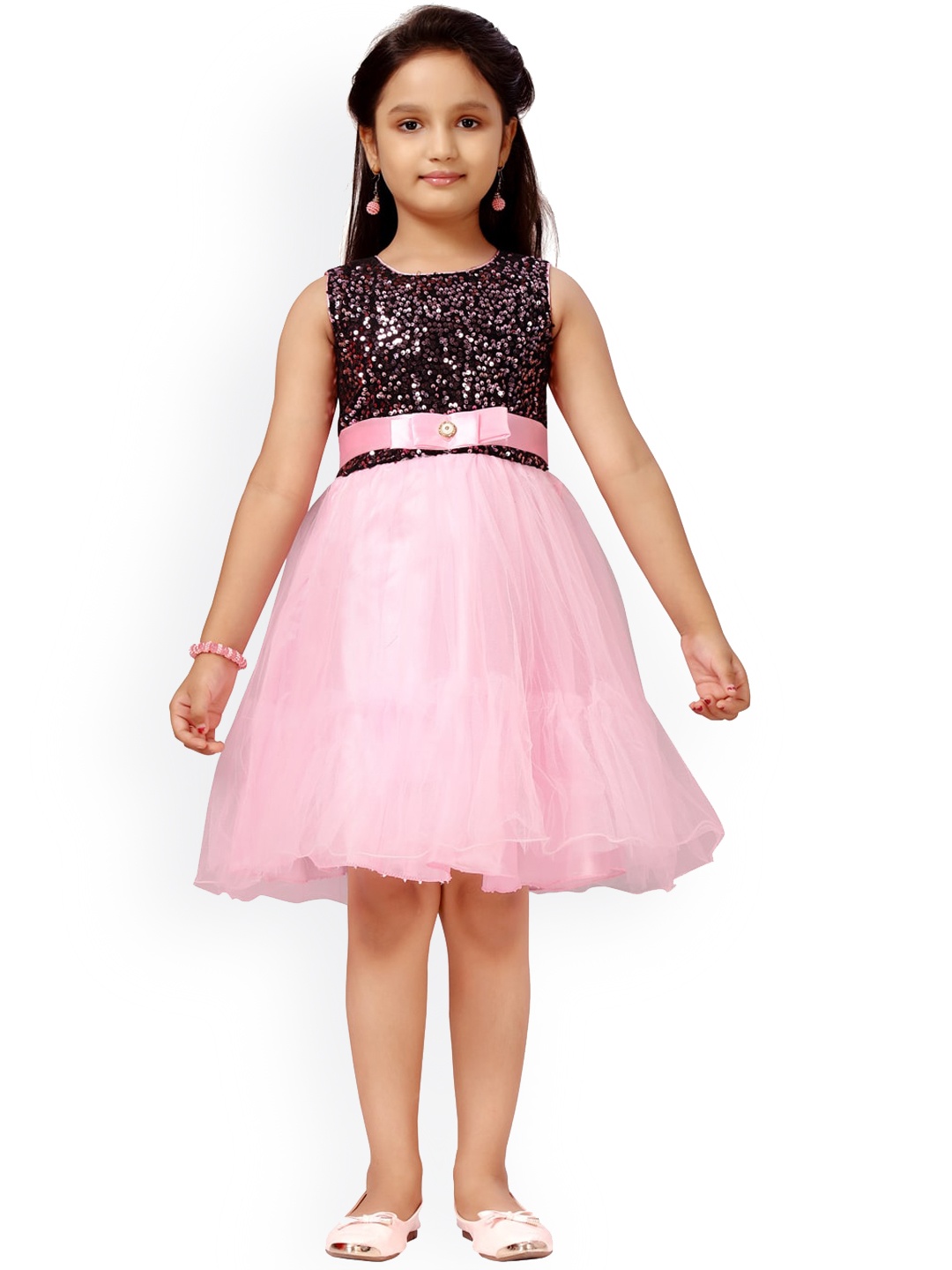 

Aarika Black Net Dress