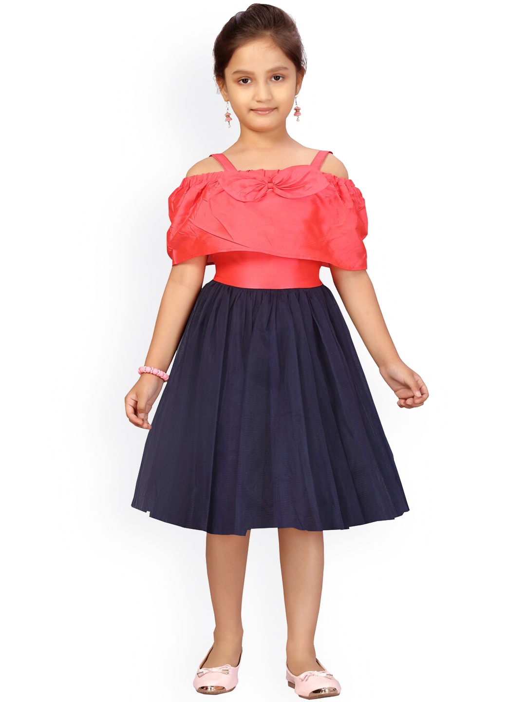 

Aarika Red Off-Shoulder Dress