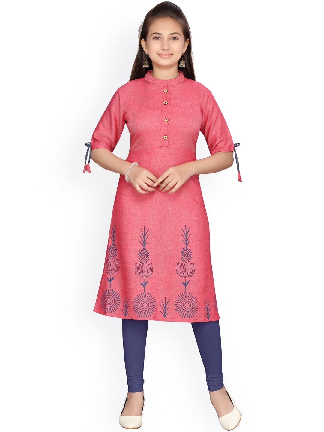 

Aarika Girls Pink Kurta