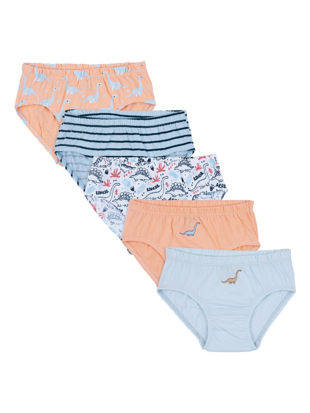 

Nuluv Girls Pack Of 5 Pure Cotton Basic Briefs, Blue