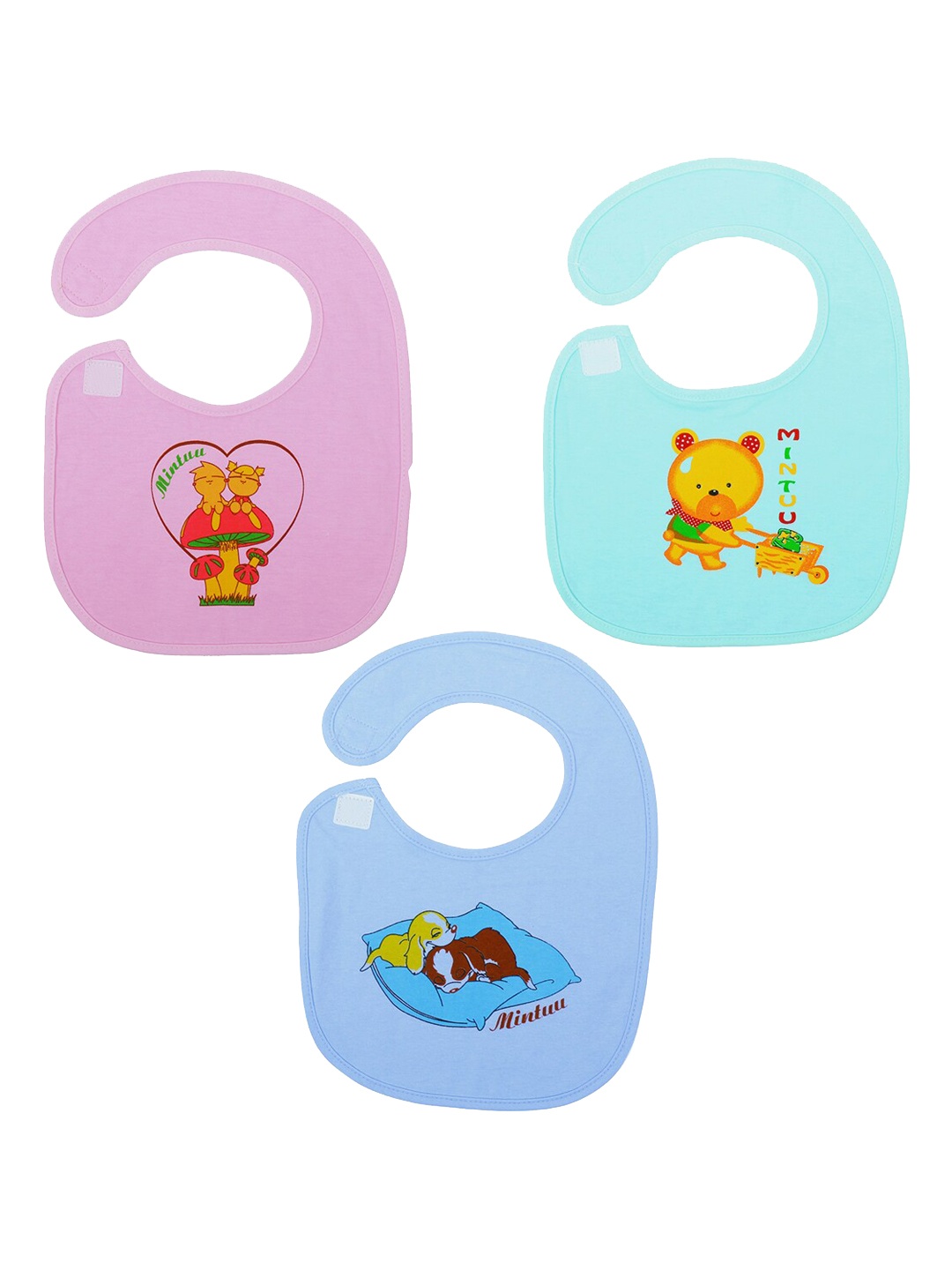 

POKORY Baby Set of 3 Feeding Bibs, Purple