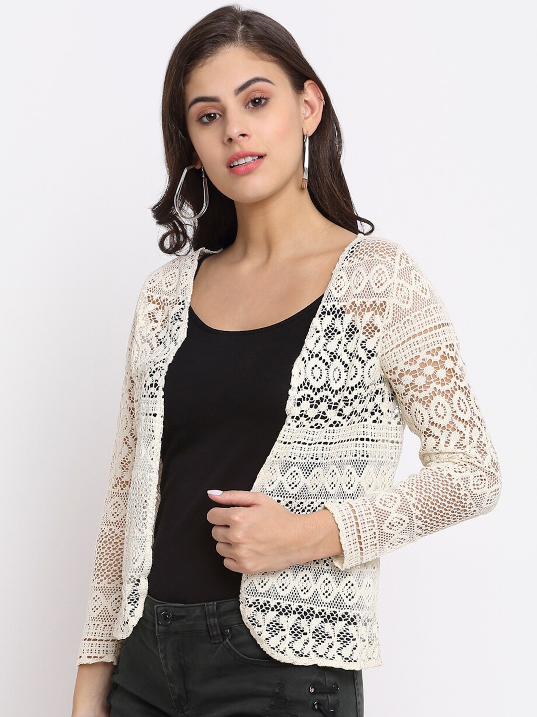 

Rute Women Beige Shrug