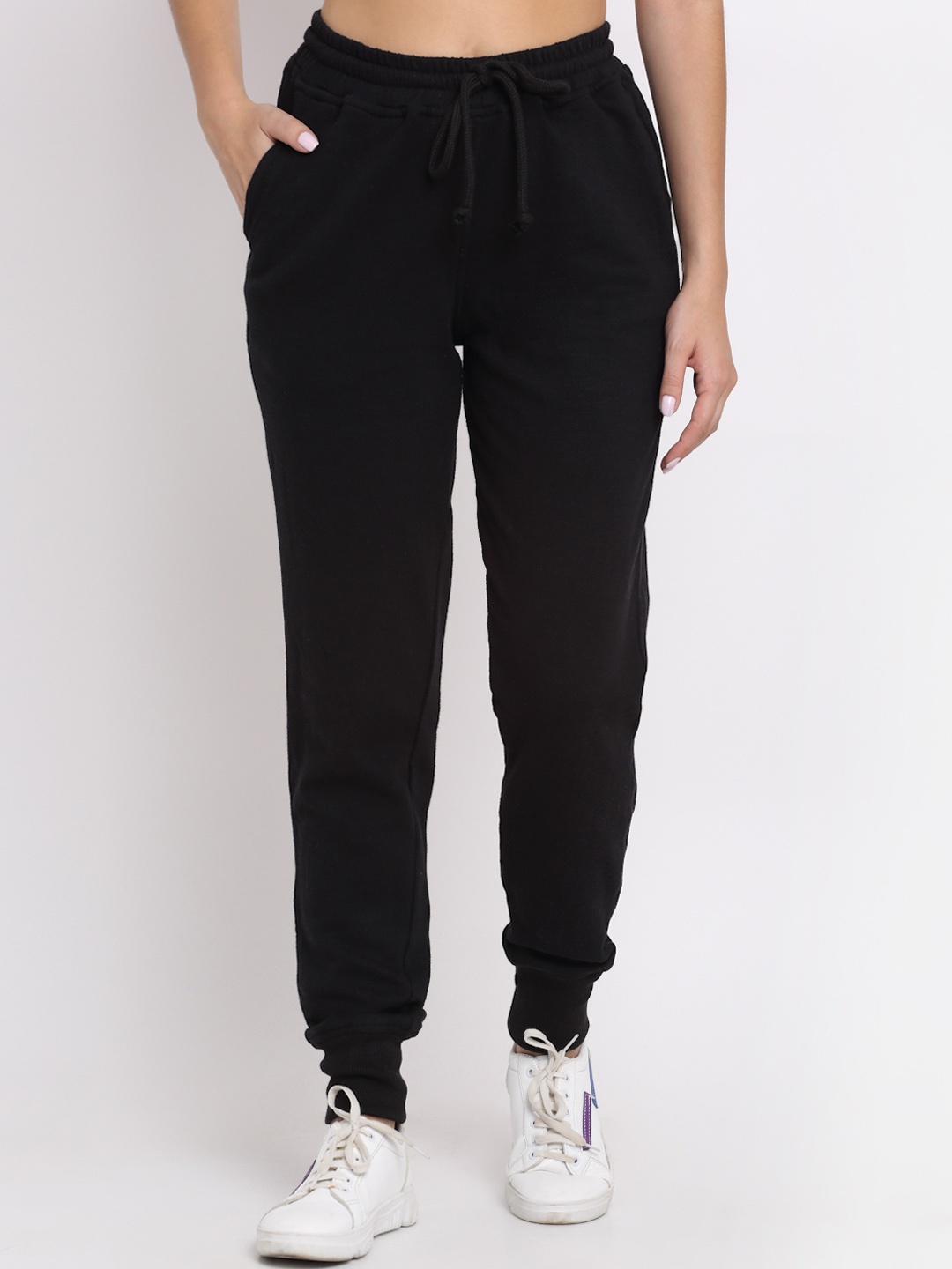

Rute Women Black Solid Pure Cotton Joggers