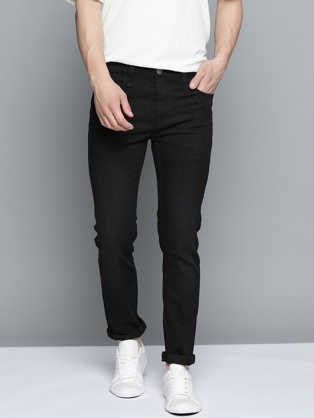 

Mast & Harbour Men Black Skinny Fit Stretchable Jeans