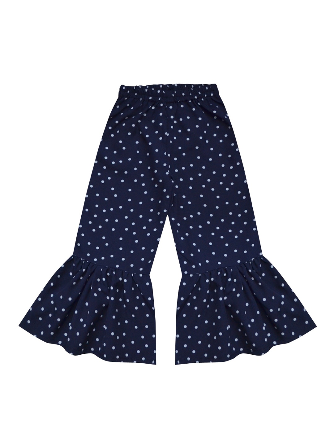 

A T U N Girls Navy Blue Printed Culottes