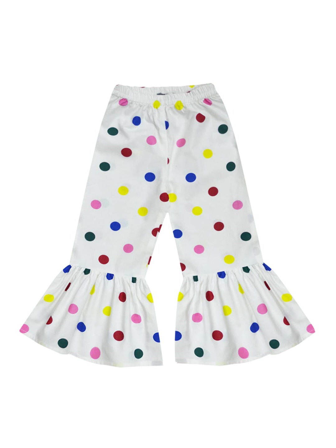 

A T U N Girls Cream-Coloured Printed Culottes